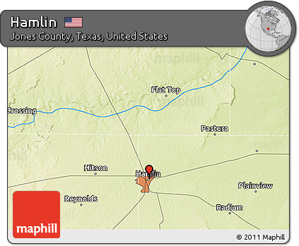 Physical 3D Map of Hamlin