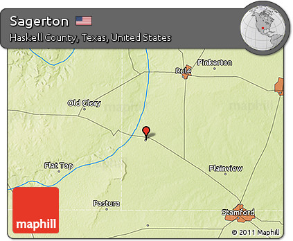 Physical 3D Map of Sagerton
