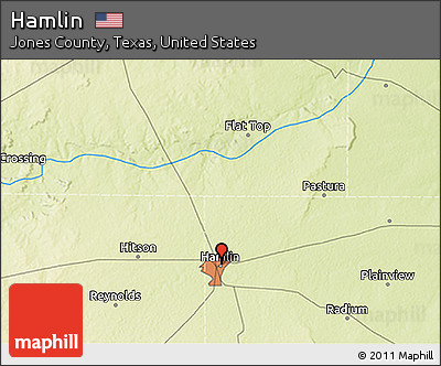 Physical 3D Map of Hamlin
