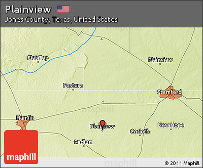 Physical 3D Map of Plainview