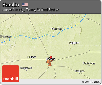 Physical 3D Map of Hamlin