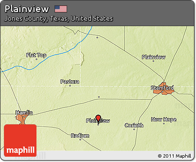 Physical 3D Map of Plainview