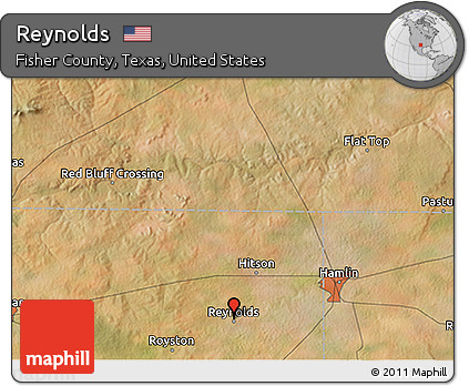 Satellite 3D Map of Reynolds