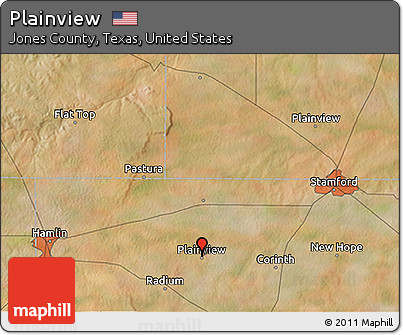 Satellite 3D Map of Plainview