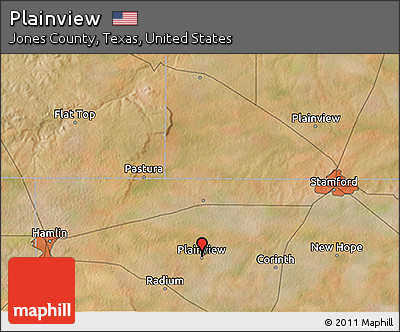 Satellite 3D Map of Plainview