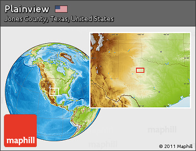 Physical Location Map of Plainview