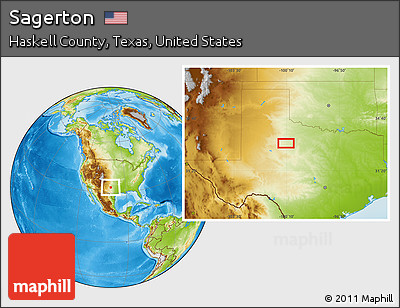 Physical Location Map of Sagerton