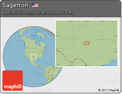 Savanna Style Location Map of Sagerton