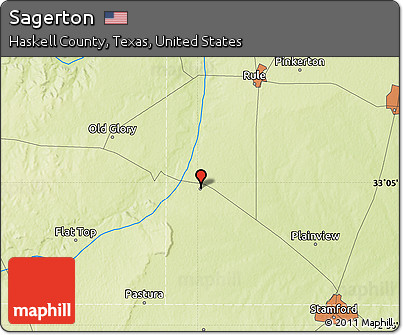 Physical Map of Sagerton