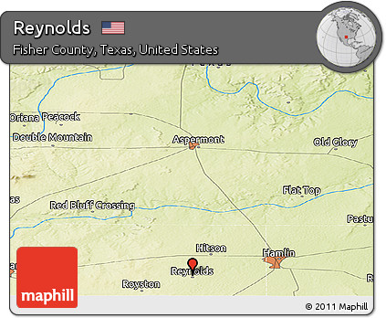Physical Panoramic Map of Reynolds