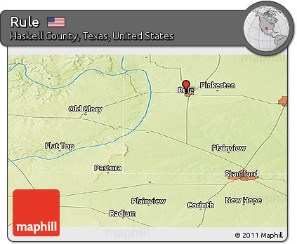 Physical Panoramic Map of Rule