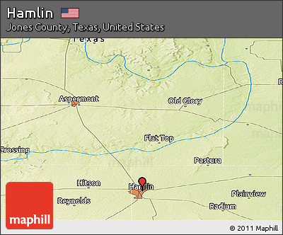 Physical Panoramic Map of Hamlin