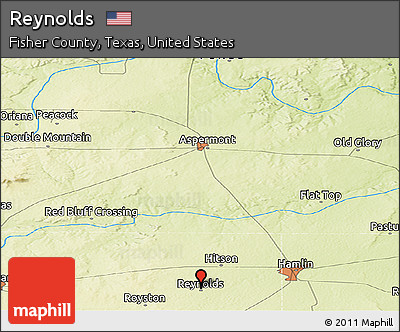 Physical Panoramic Map of Reynolds