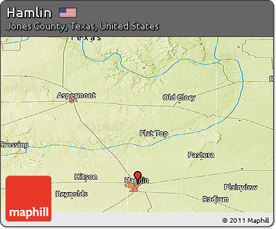 Physical Panoramic Map of Hamlin