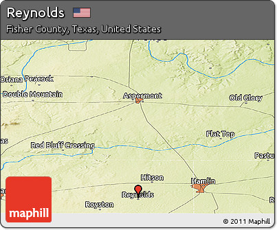 Physical Panoramic Map of Reynolds