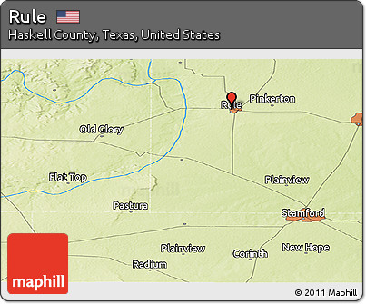 Physical Panoramic Map of Rule