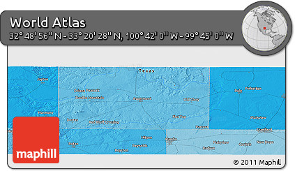 Political Panoramic Map of the Area around 33° 4' 42" N, 100° 13' 29" W