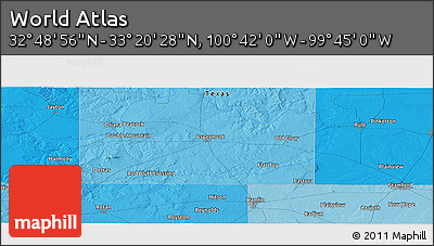 Political Panoramic Map of the Area around 33° 4' 42" N, 100° 13' 29" W
