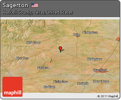 Satellite Panoramic Map of Sagerton