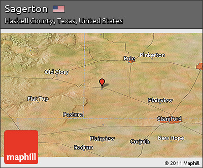Satellite Panoramic Map of Sagerton