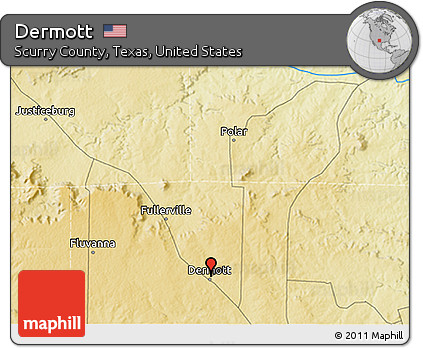Physical 3D Map of Dermott