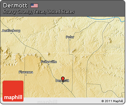 Physical 3D Map of Dermott