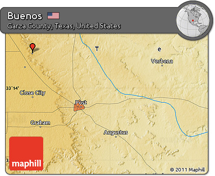 Physical Map of Buenos