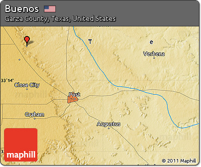 Physical Map of Buenos