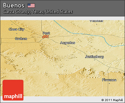 Physical Panoramic Map of Buenos
