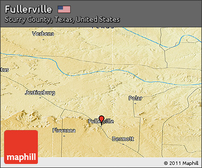 Physical Panoramic Map of Fullerville