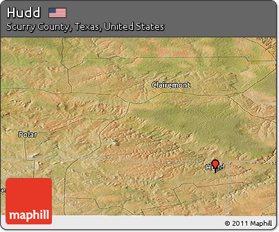Satellite Panoramic Map of Hudd
