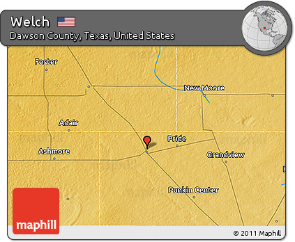 Physical 3D Map of Welch