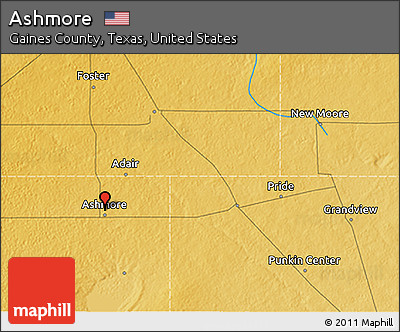 Physical 3D Map of Ashmore