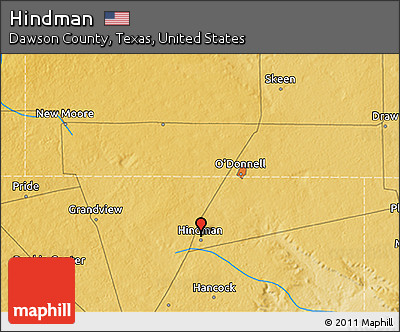 Physical 3D Map of Hindman