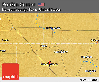 Physical 3D Map of Punkin Center
