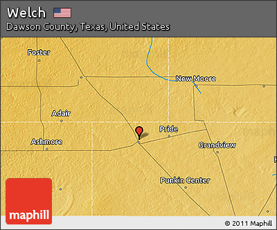 Physical 3D Map of Welch