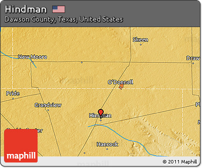 Physical 3D Map of Hindman