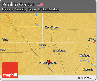 Physical 3D Map of Punkin Center