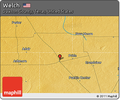 Physical 3D Map of Welch