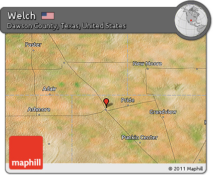 Satellite 3D Map of Welch