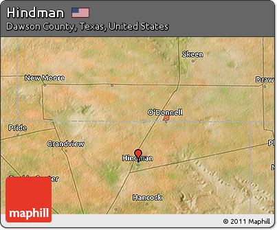 Satellite 3D Map of Hindman