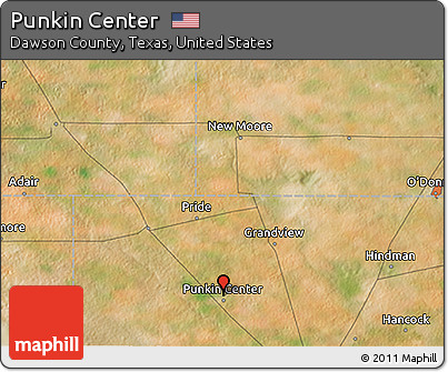 Satellite 3D Map of Punkin Center