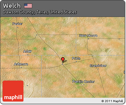 Satellite 3D Map of Welch
