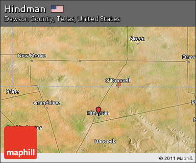 Satellite 3D Map of Hindman