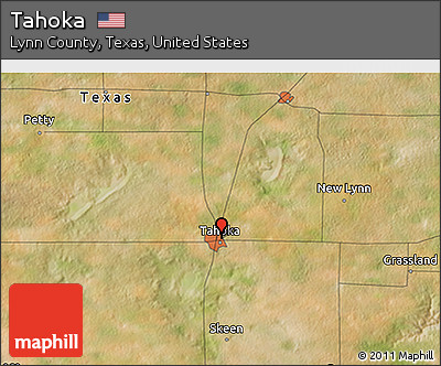 Satellite 3D Map of Tahoka