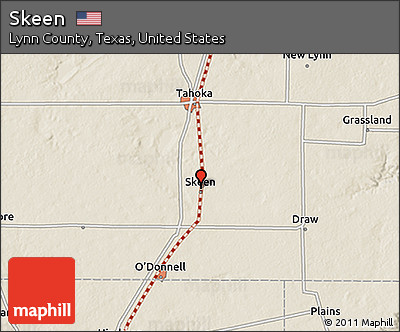 Shaded Relief 3D Map of Skeen