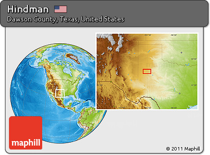 Physical Location Map of Hindman