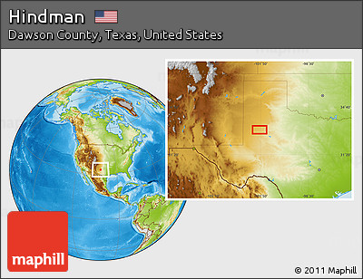 Physical Location Map of Hindman