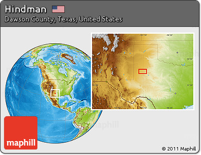 Physical Location Map of Hindman