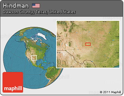 Satellite Location Map of Hindman